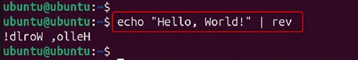 rev Command in Linux5