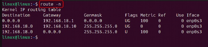 route Command in Linux4