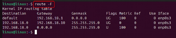 route Command in Linux7