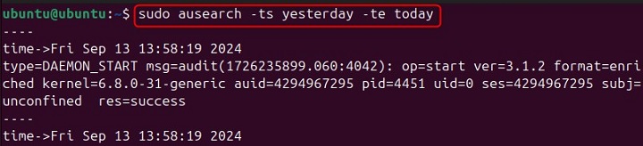 Searching Within Specific Time Range