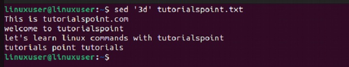 sed Command in Linux10