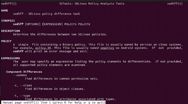 sediff Command in Linux1