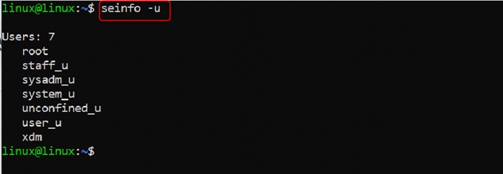 seinfo Command in Linux7