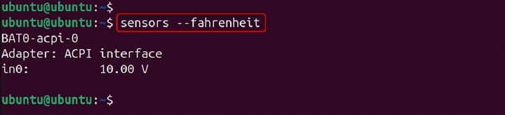 Sensors Command in Linux3