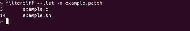Show Line Number in Patch File