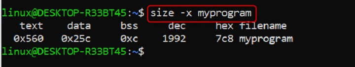 size Command in Linux4
