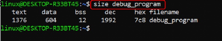 size Command in Linux5