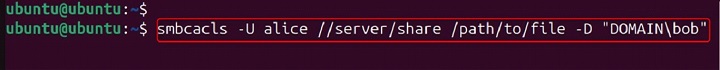 smbcacls Command in Linux4