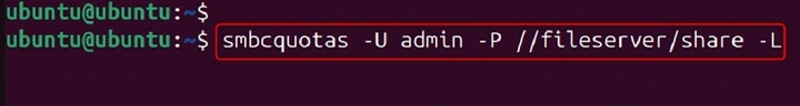 smbcquotas Command in Linux5