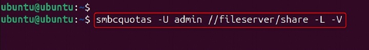 smbcquotas Command in Linux7