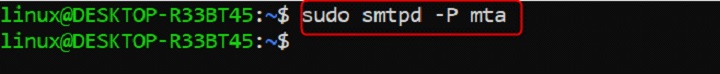 smtpd Command in Linux2