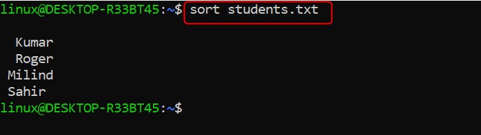 sort Command in Linux1