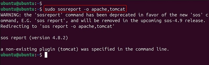 sosreport Command in Linux3