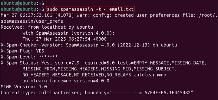SpamAssassin Command in Linux2