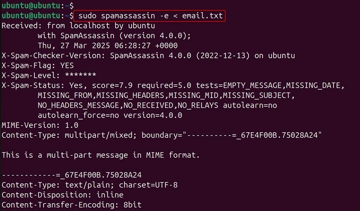 SpamAssassin Command in Linux3