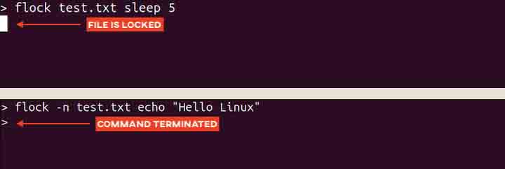 Stopping Command Execution if File is Locked