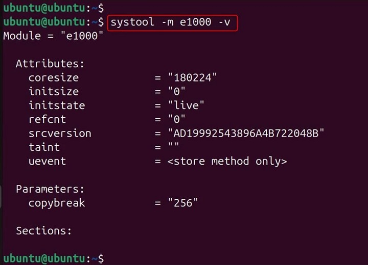 systool Command in Linux5