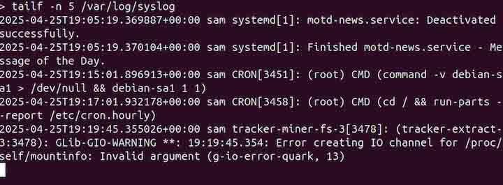 tailf Command in Linux2