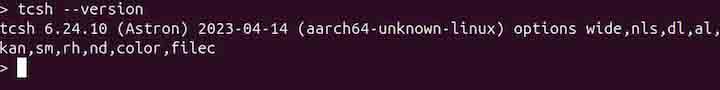tcsh Command in Linux1