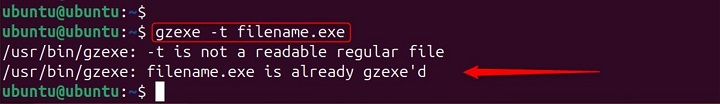 Testing Integrity of Compressed File Using gzexe