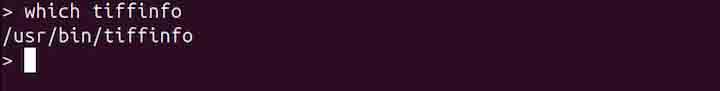 tiffinfo Command in Linux1