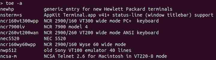 toe Command in Linux1