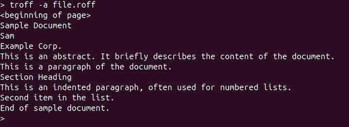 troff Command in Linux1