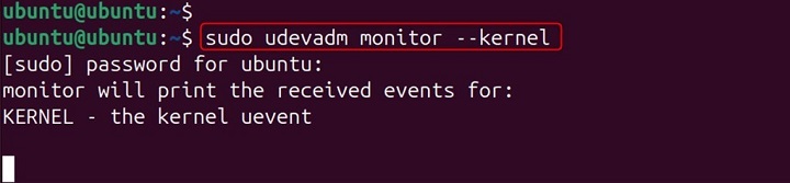 udevmonitor Command in Linux1