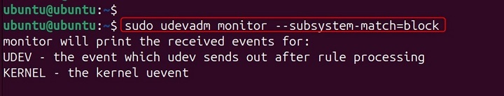 udevmonitor Command in Linux3