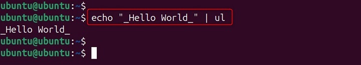 ul Command in Linux4