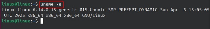 uname Command in Linux1
