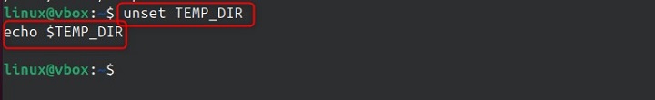 unset Command in Linux2