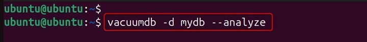 vacuumdb Command in Linux9