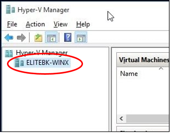 Hyper-V Manager