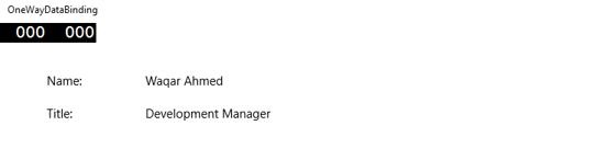 One-Way Data Binding